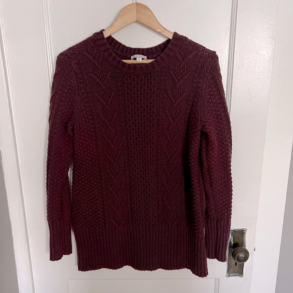 Gap maternity cable tunic sweater L